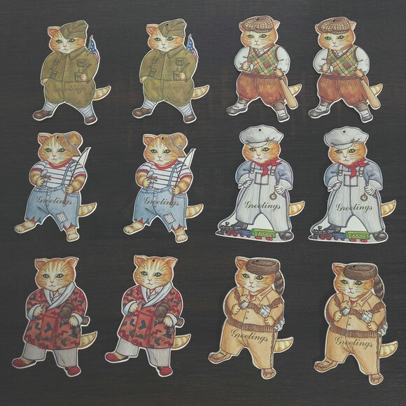 Kitty Cucumber's Friends "J.B. Buster" Set of 24 Vintage Gift Tags Cards Cottage - Picture 5 of 16